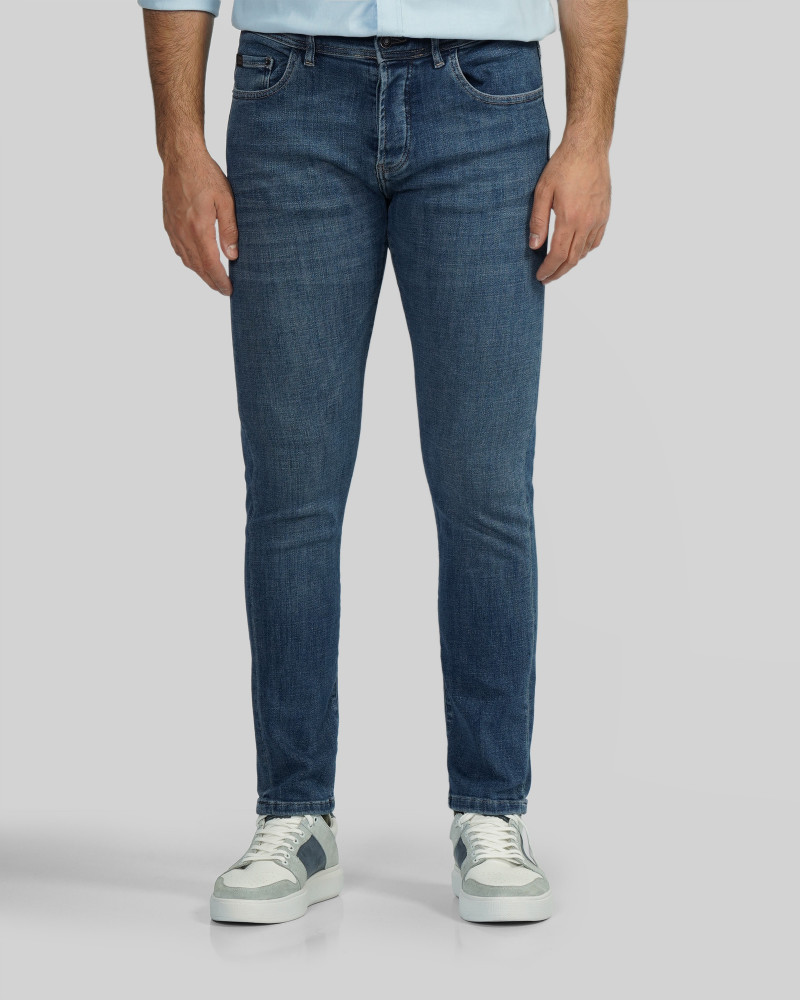 خرید و قیمت شلوار جین اسکینی (skinny) ساده مردانه آبی 23310268