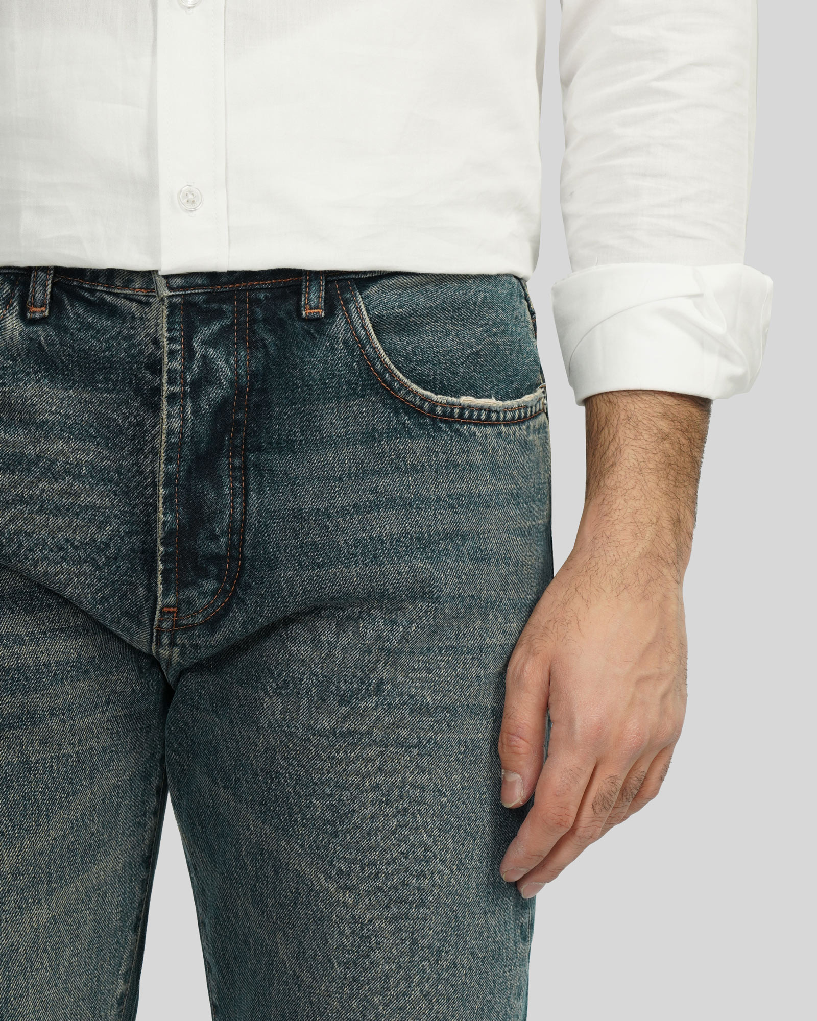 شلوار جین استریت استایل (Street Style) ساده مردانه آبی تیره 23324710