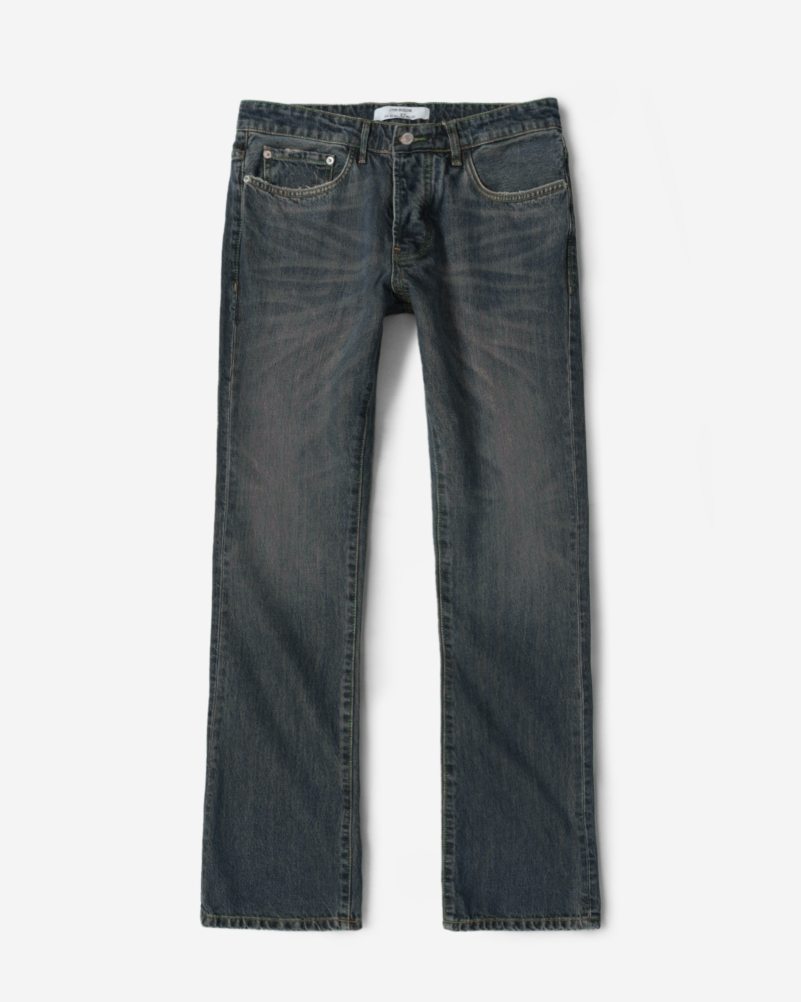 شلوار جین بوت کات (Boot cut) ساده مردانه سرمه ای روشن 23324713