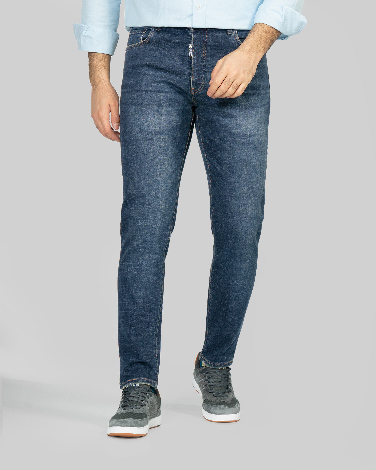 خرید و قیمت شلوار جین اسکینی (skinny) ساده مردانه آبی 23410273