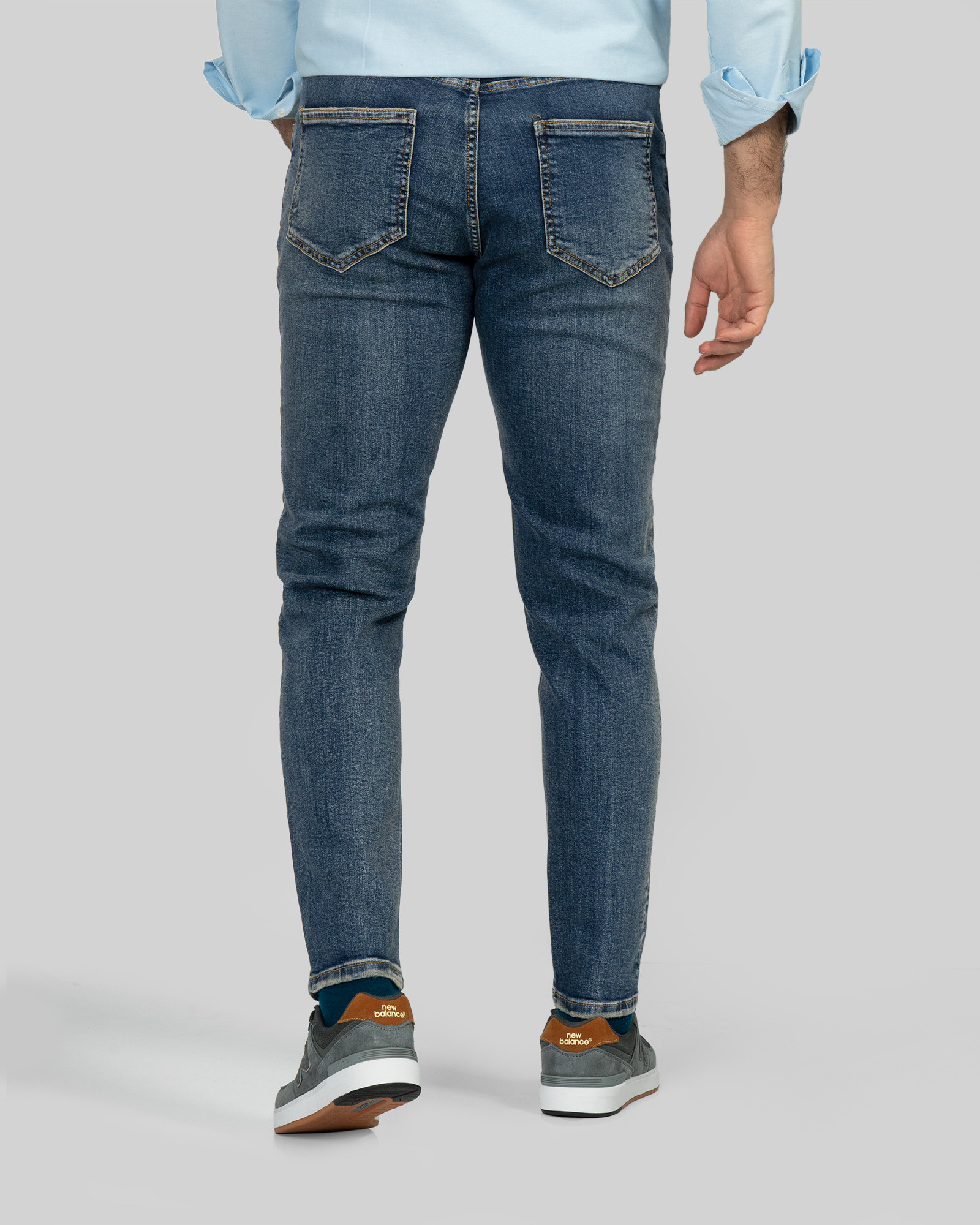 خرید و قیمت شلوار جین اسکینی (skinny) ساده مردانه آبی 23410273
