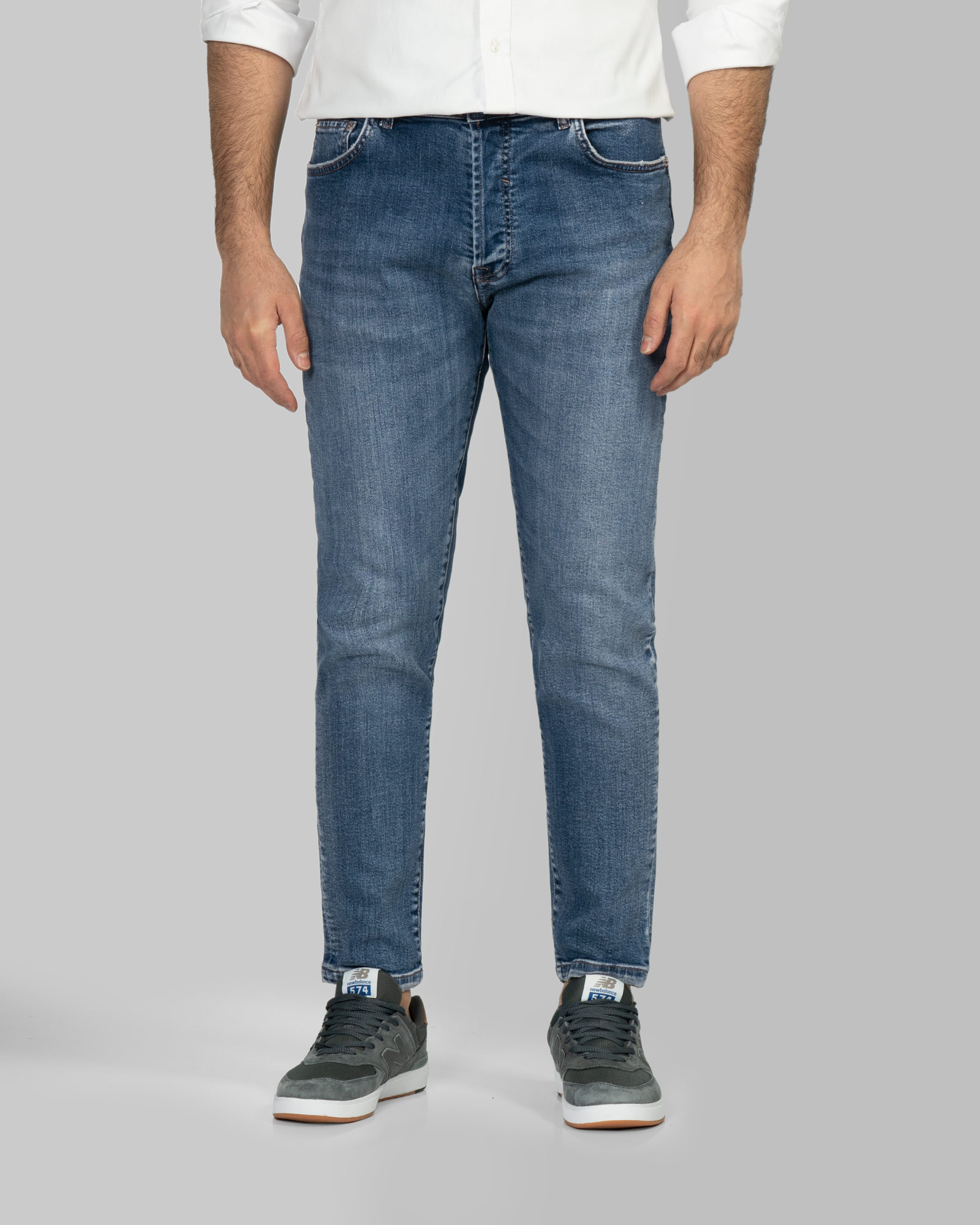 خرید و قیمت شلوار جین اسکینی (skinny) ساده مردانه آبی تیره  23410272