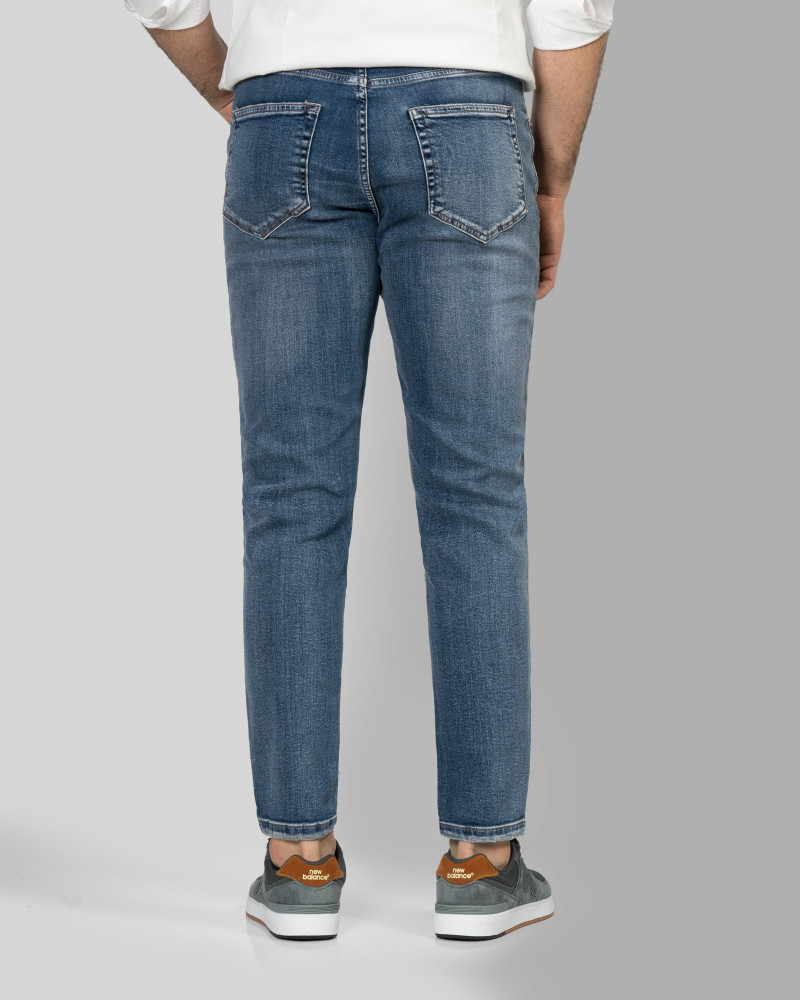 خرید و قیمت شلوار جین اسکینی (skinny) ساده مردانه آبی تیره  23410272