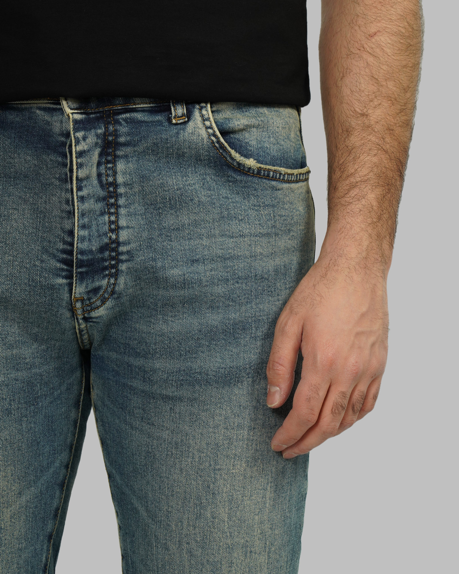 خرید و قیمت شلوار جین اسکینی (skinny) ساده مردانه سرمه ای روشن 23210265