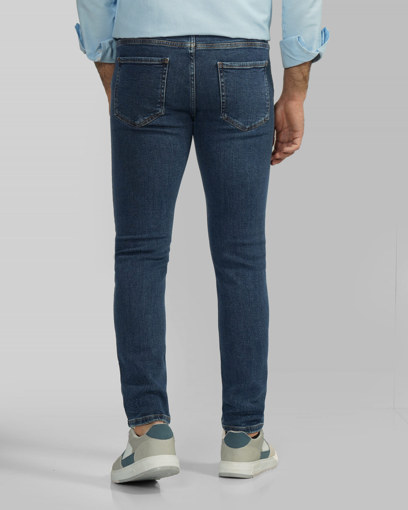 خرید و قیمت شلوار جین اسکینی (skinny) ساده مردانه  آبی تیره 22410254