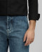 شلوار جین اسلوچی (slouchy) ساده آبی 23412206