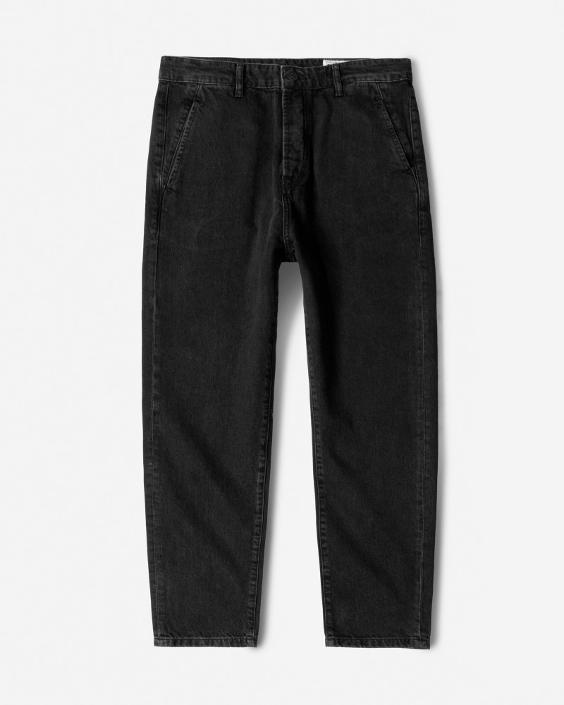 شلوار جین اسلوچی (slouchy) ساده ذغالی 23224660