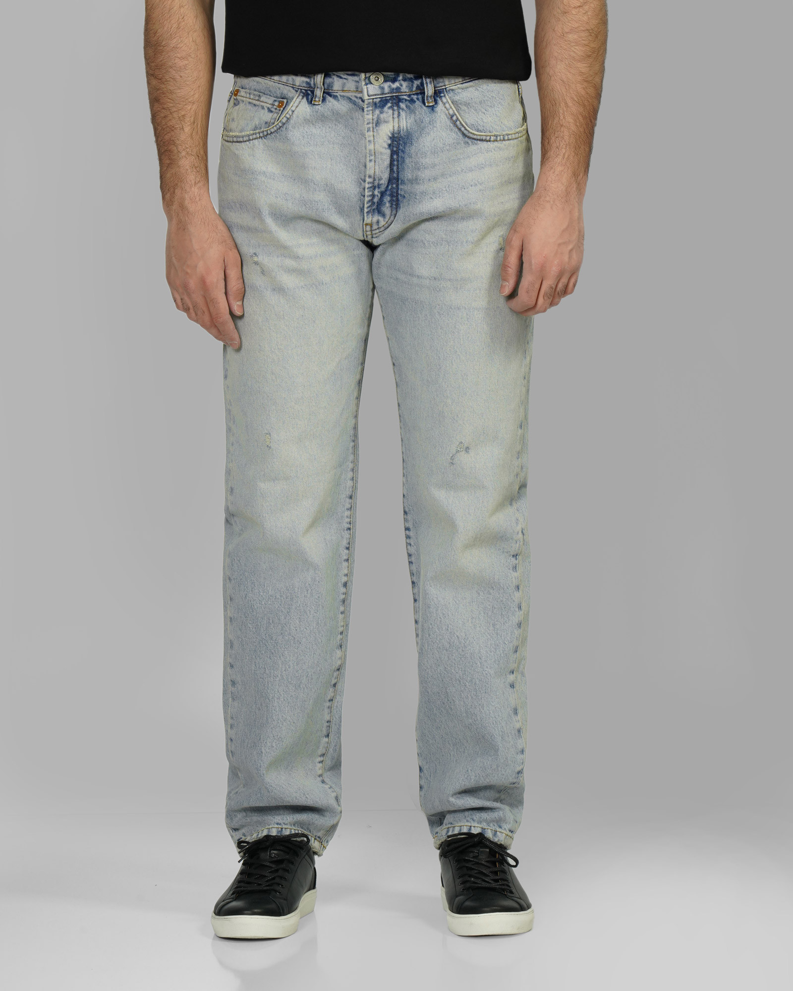 خرید و قیمت شلوار جین استریت فیت (Straight fit) زاپ دار مردانه آبی روشن 23424746