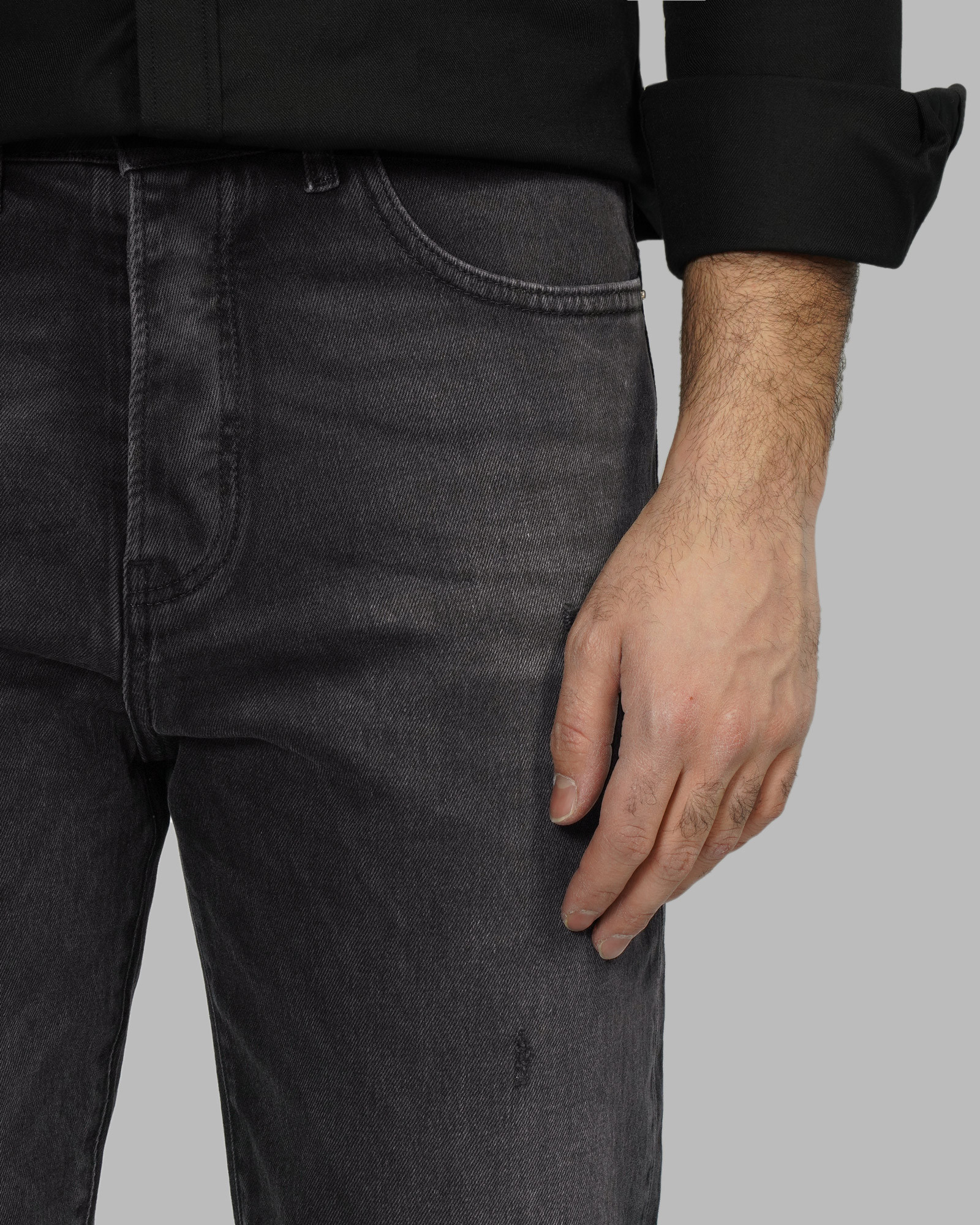 خرید و قیمت شلوار جین بوی فرند (Boy friend) زاپ دار ذغالی 23424739