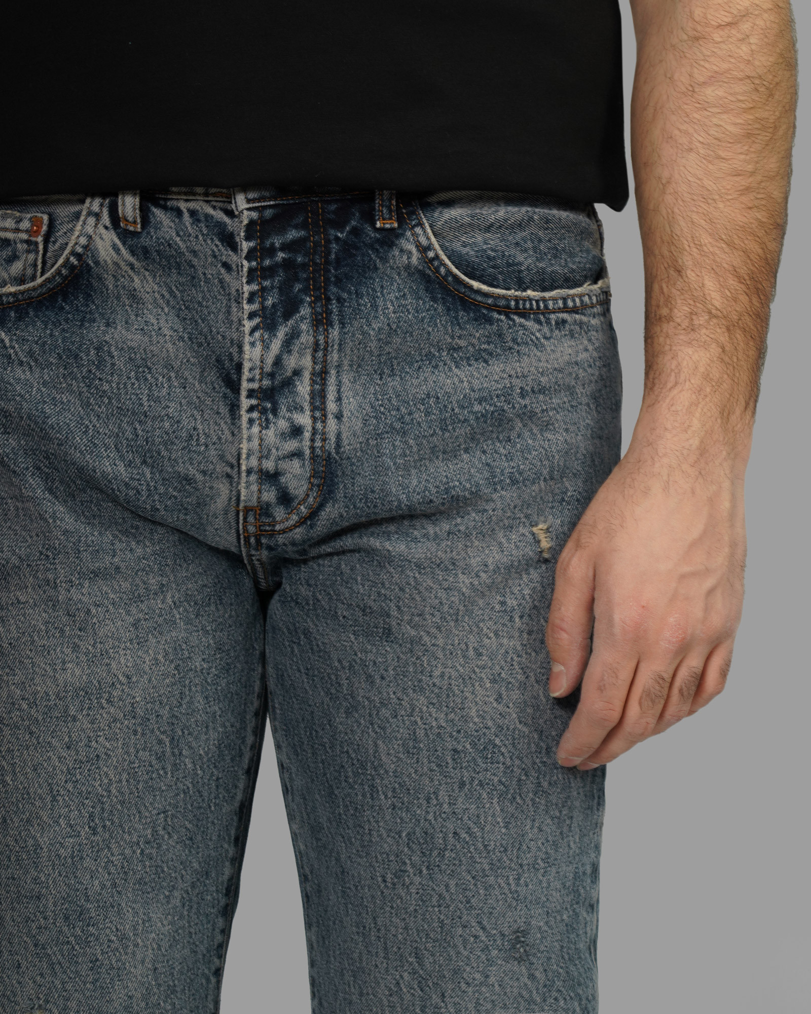 خرید و قیمت شلوار جین استریت استایل (Street Style) زاپ دار مردانه آبی 23412208