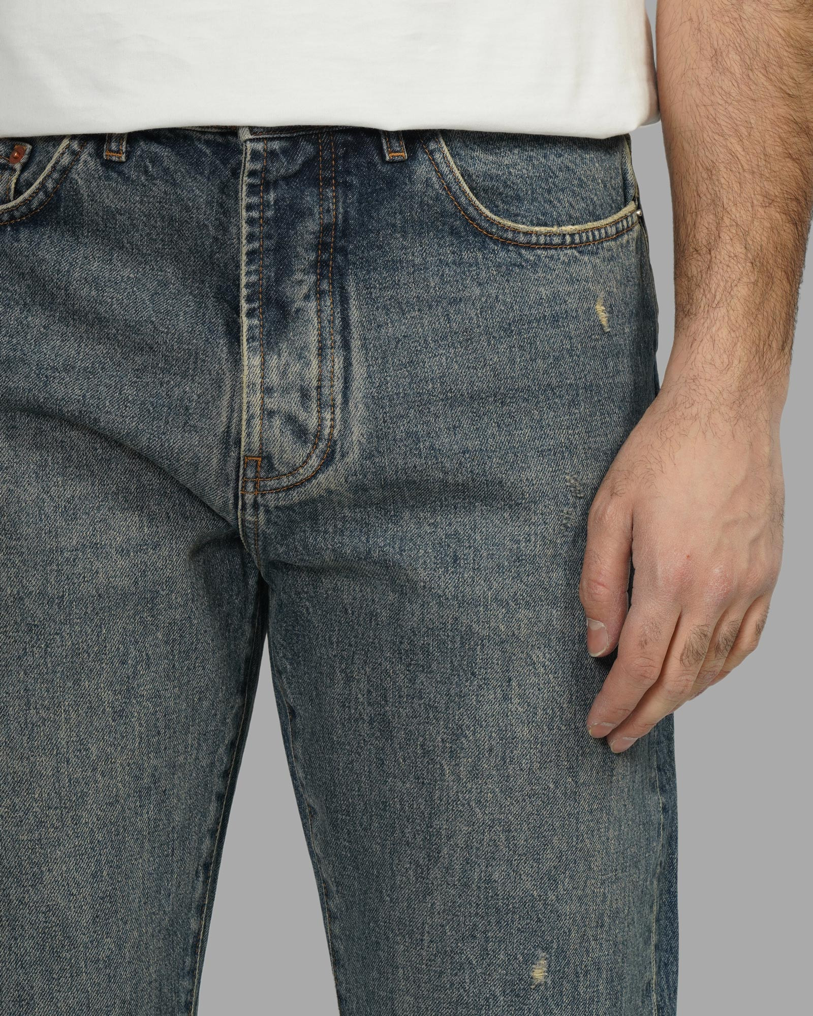 خرید و قیمت شلوار جین استریت استایل (Street Style) زاپ دار مردانه آبی 23412224