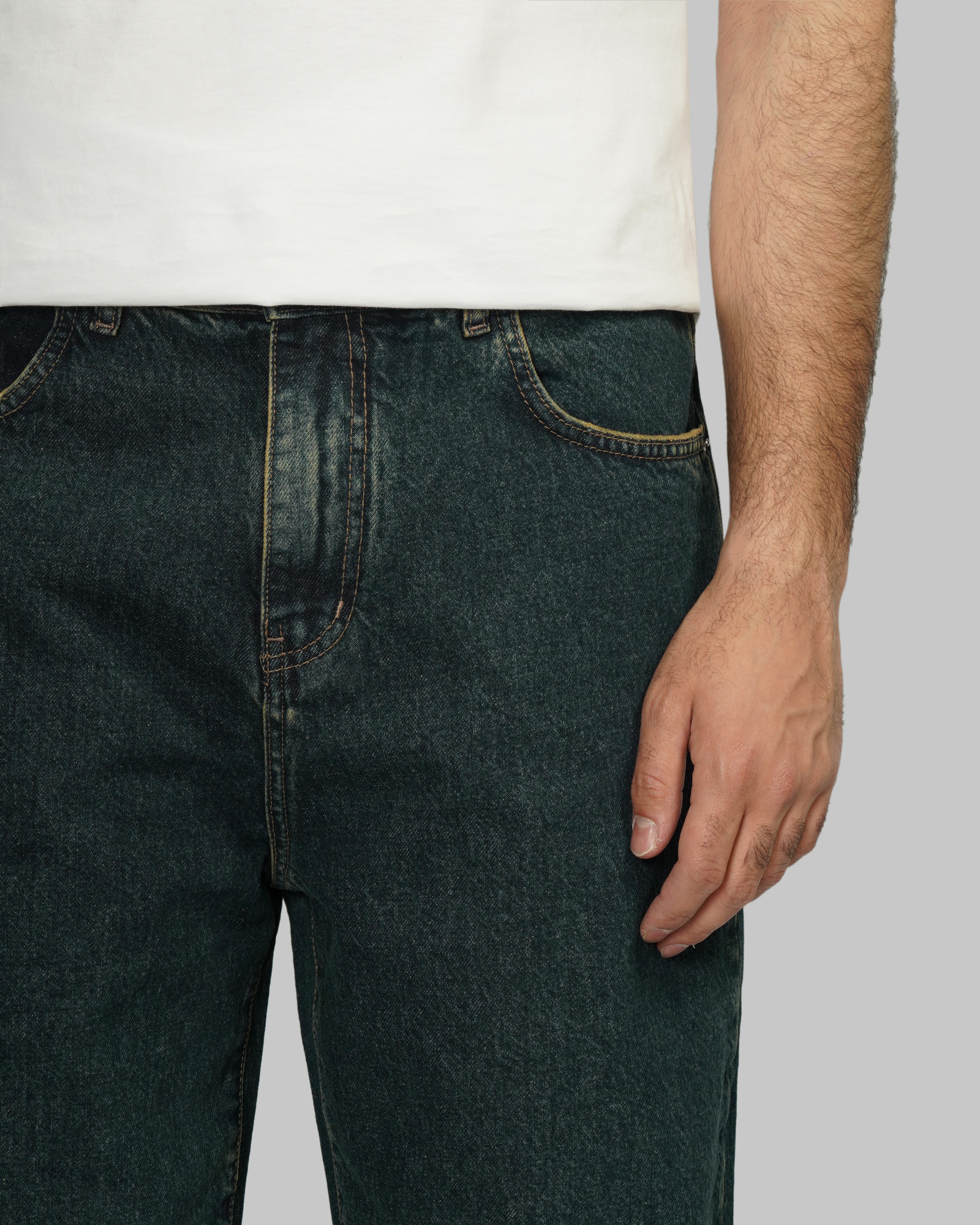 خرید و قیمت شلوار جین بگ (Baggy) ساده مردانه آبی تیره 24124763