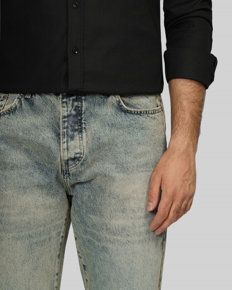 شلوار جین مردانه Essentials ساده آبی 24124772