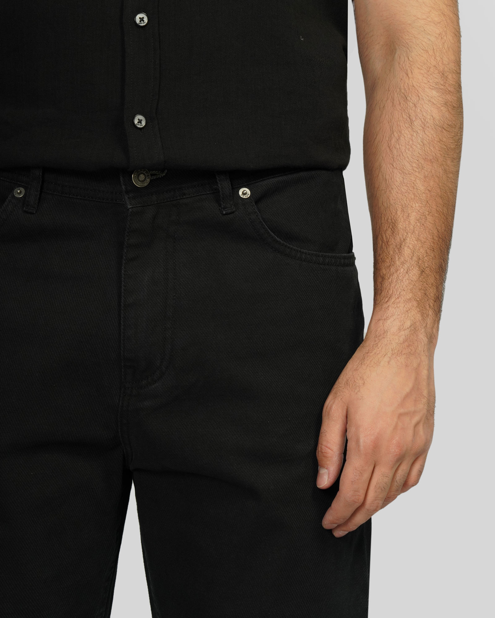 شلوار جین بگ (Baggy) ساده مردانه مشکی 24124783