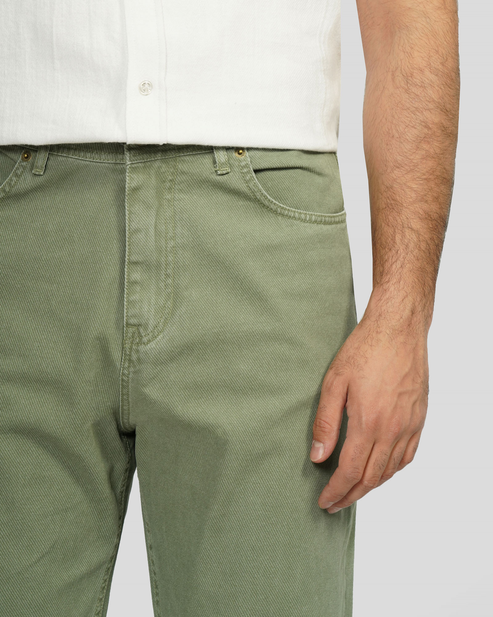 شلوار جین بگ (Baggy) ساده مردانه سبز 24124783