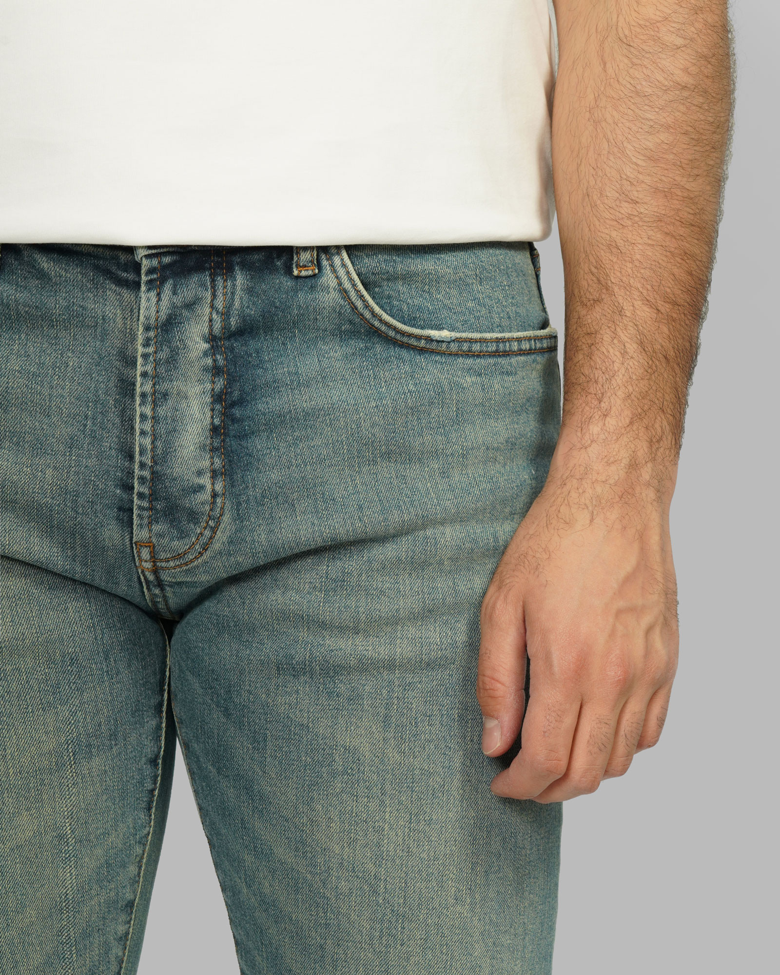 خرید و قیمت شلوار جین اسلیم زاپ دار مردانه آبی تیره 24111432