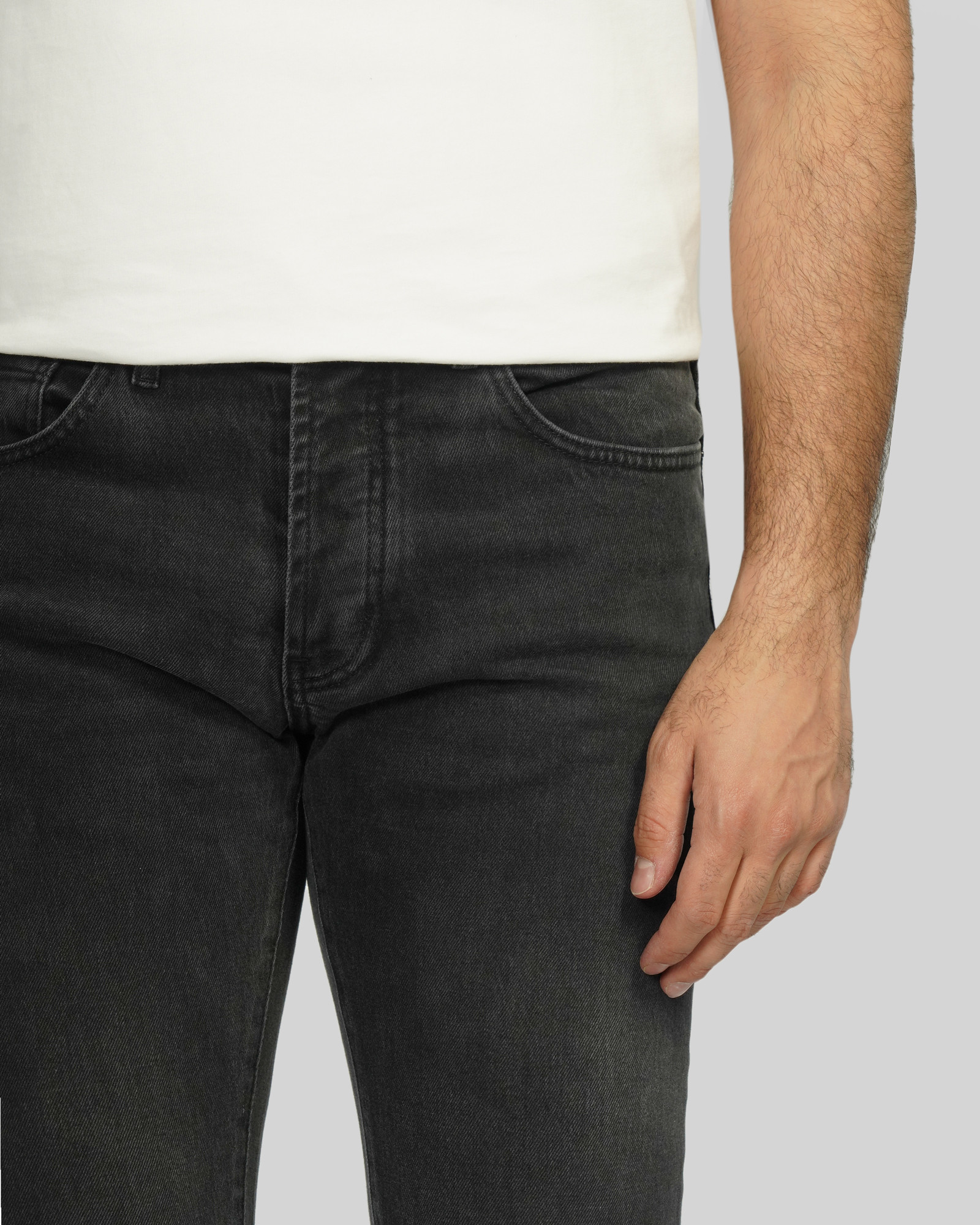 شلوار جین مینی (Mini) ساده مردانه دودی 24124780