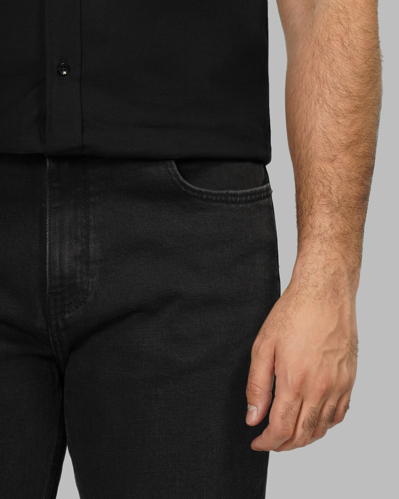 خرید و قیمت شلوار جین رگولار (Regular) ساده مردانه مشکی 24212244