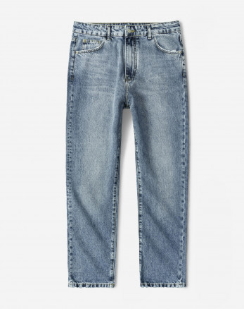 شلوار جین استریت فیت (Straight fit) ساده مردانه آبی 24224792