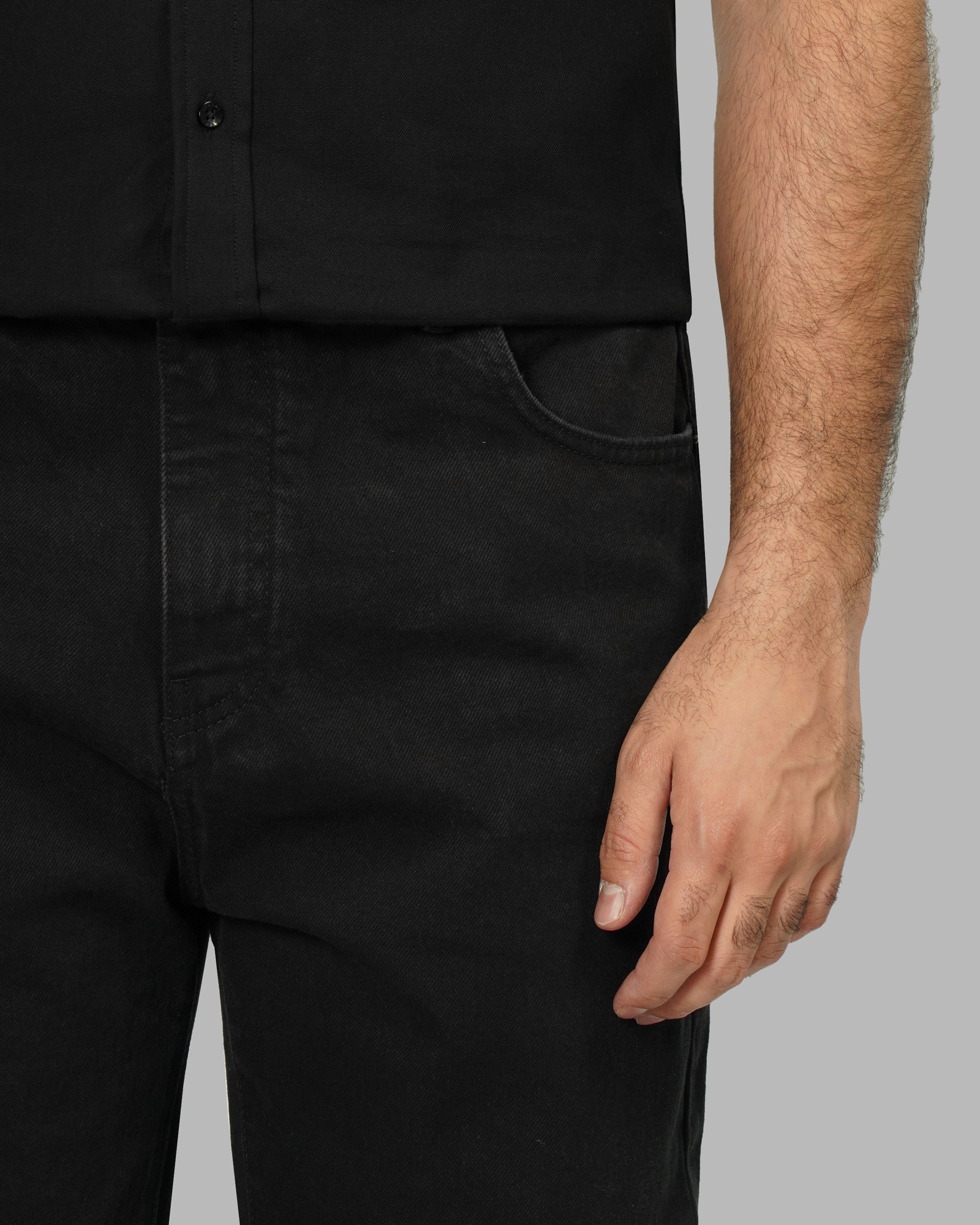خرید و قیمت شلوار جین استریت فیت (Straight fit) ساده مردانه مشکی 24224793