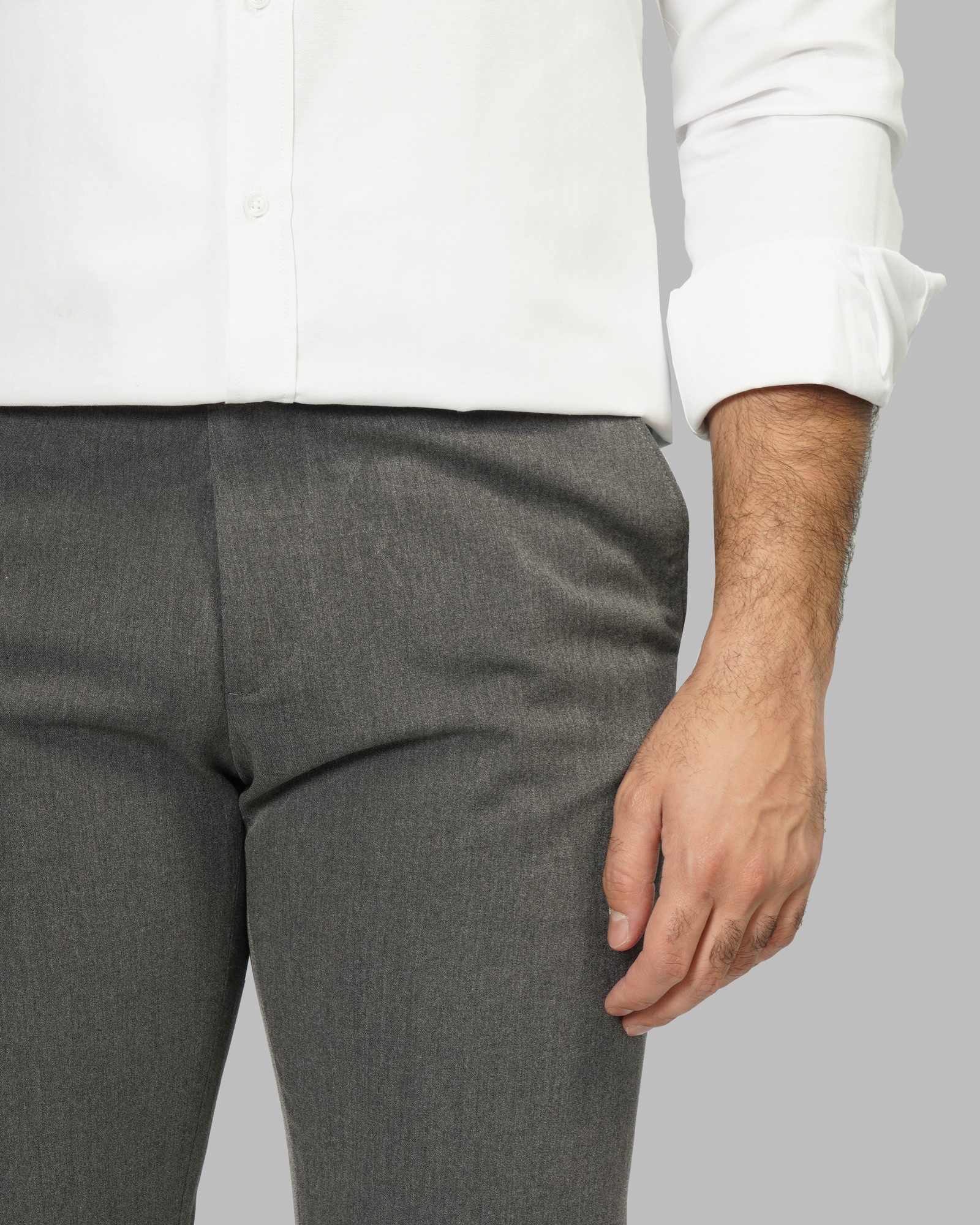 خرید و قیمت شلوار پارچه ای مردانه رگولار خاکستری 24262124