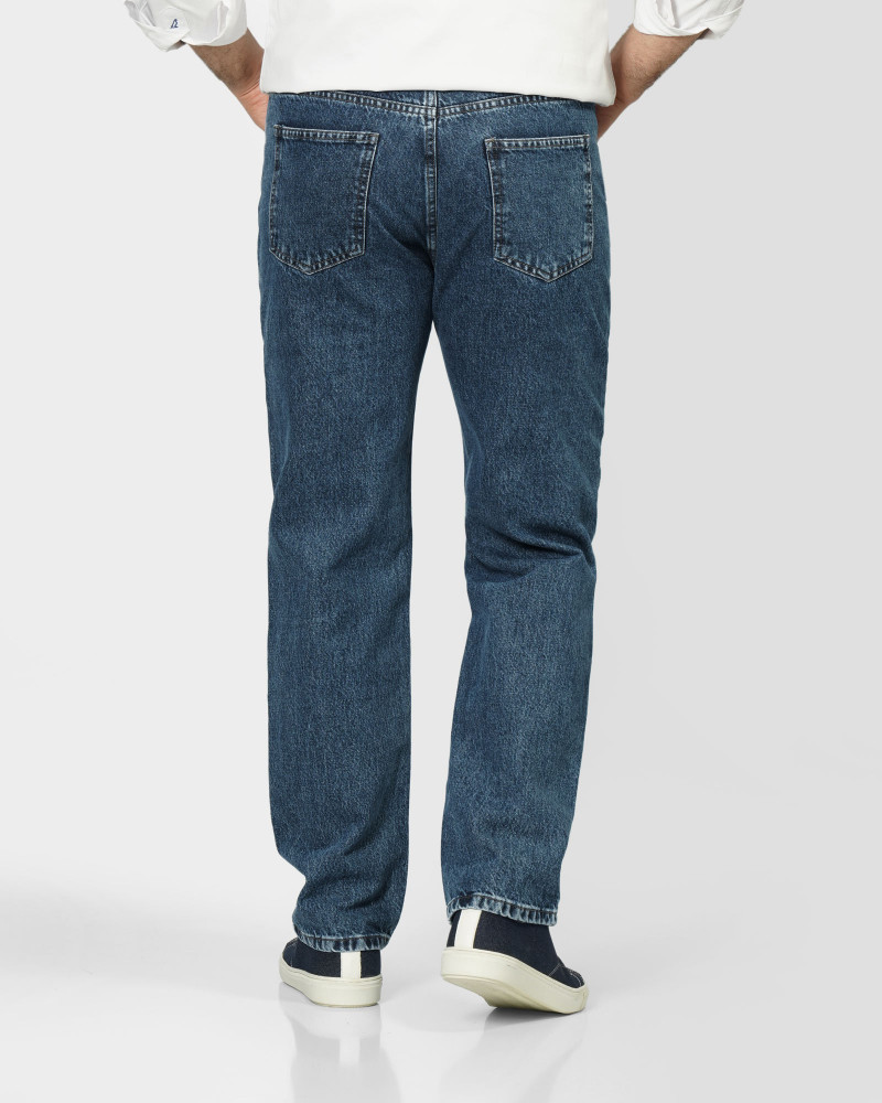 شلوار جین استریت فیت (Straight fit) ساده مردانه آبی 24224790
