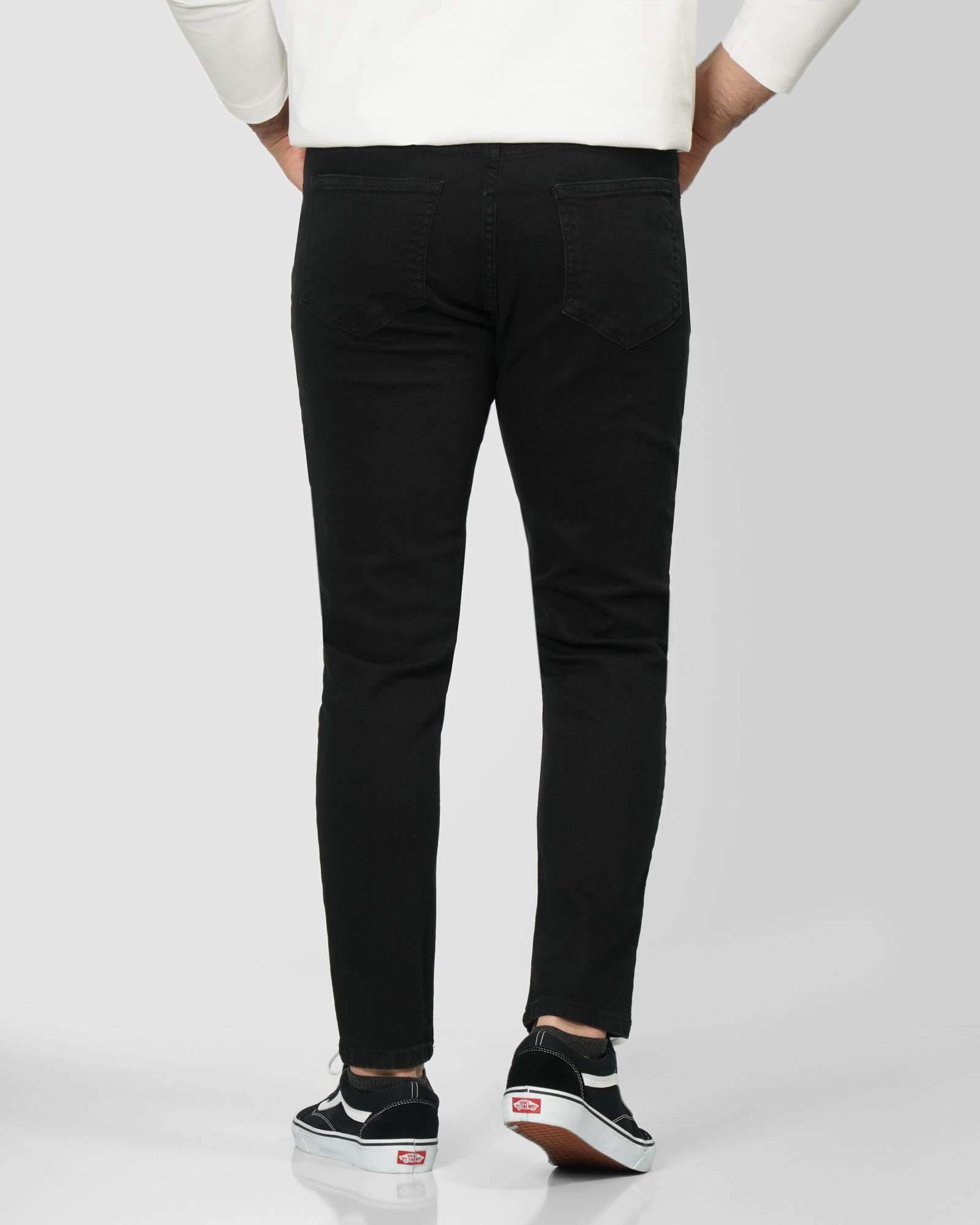خرید و قیمت شلوار جین اسکینی (skinny) ساده مردانه مشکی 24210279