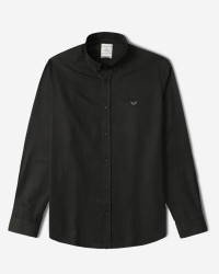 خرید و قیمت پیراهن آستین بلند ساده مردانه مشکی 24221311