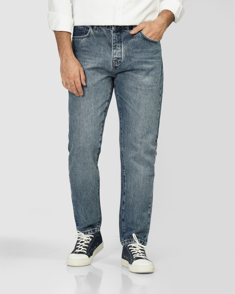 شلوار جین استریت استایل (Street Style) ساده مردانه آبی 24224801