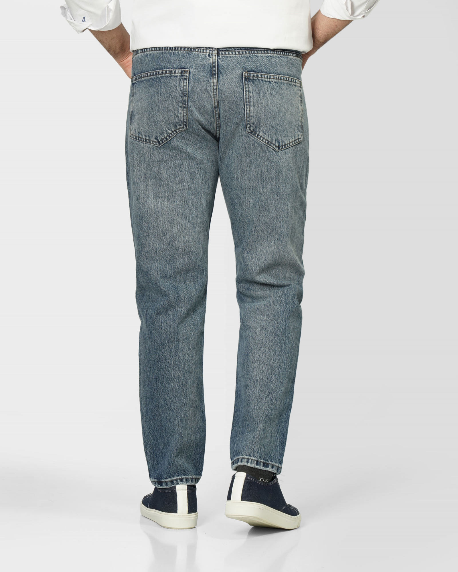شلوار جین استریت استایل (Street Style) ساده مردانه آبی 24224801
