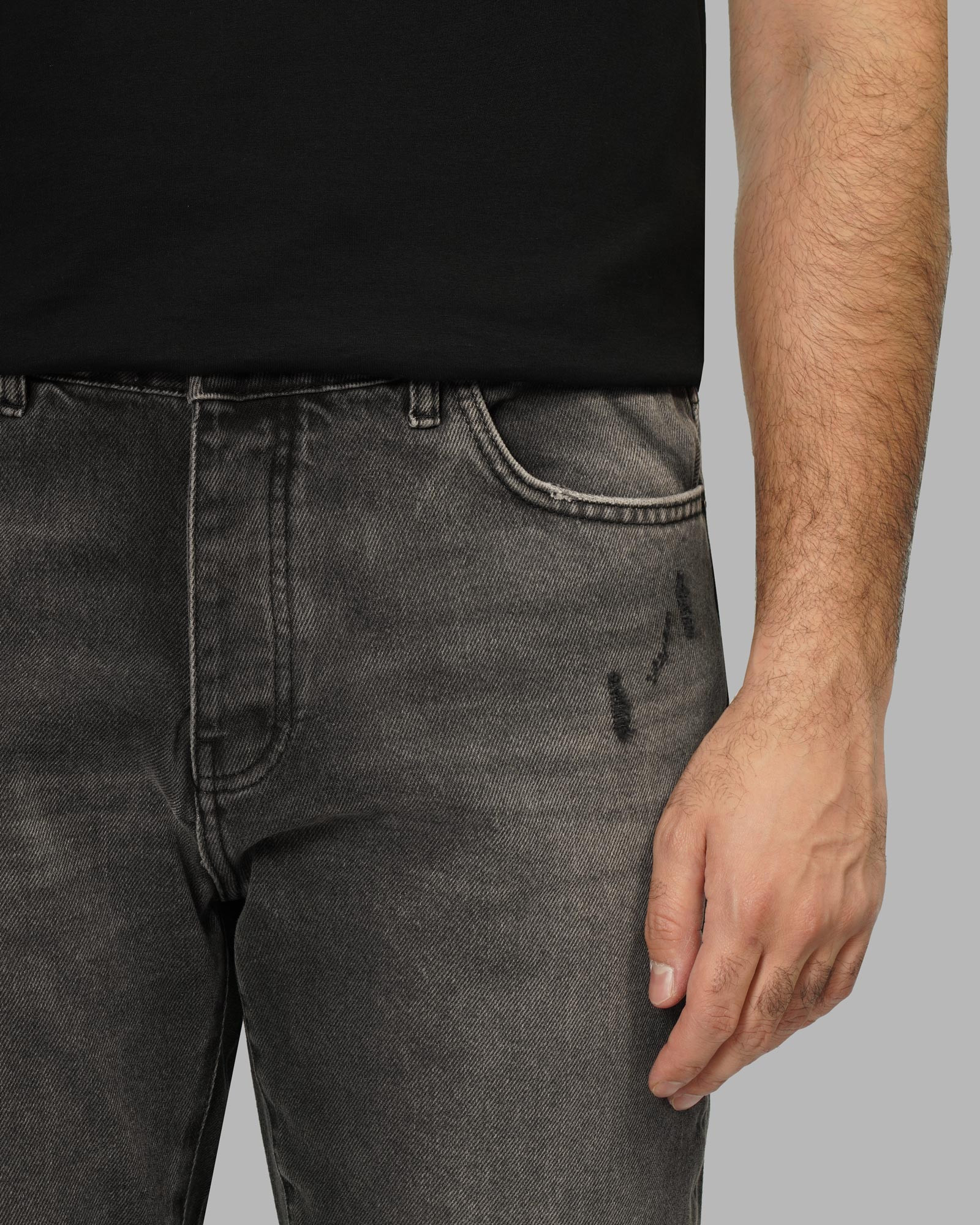خرید و قیمت شلوار جین مردانه Essentials زاپ دار ذغالی 24224795