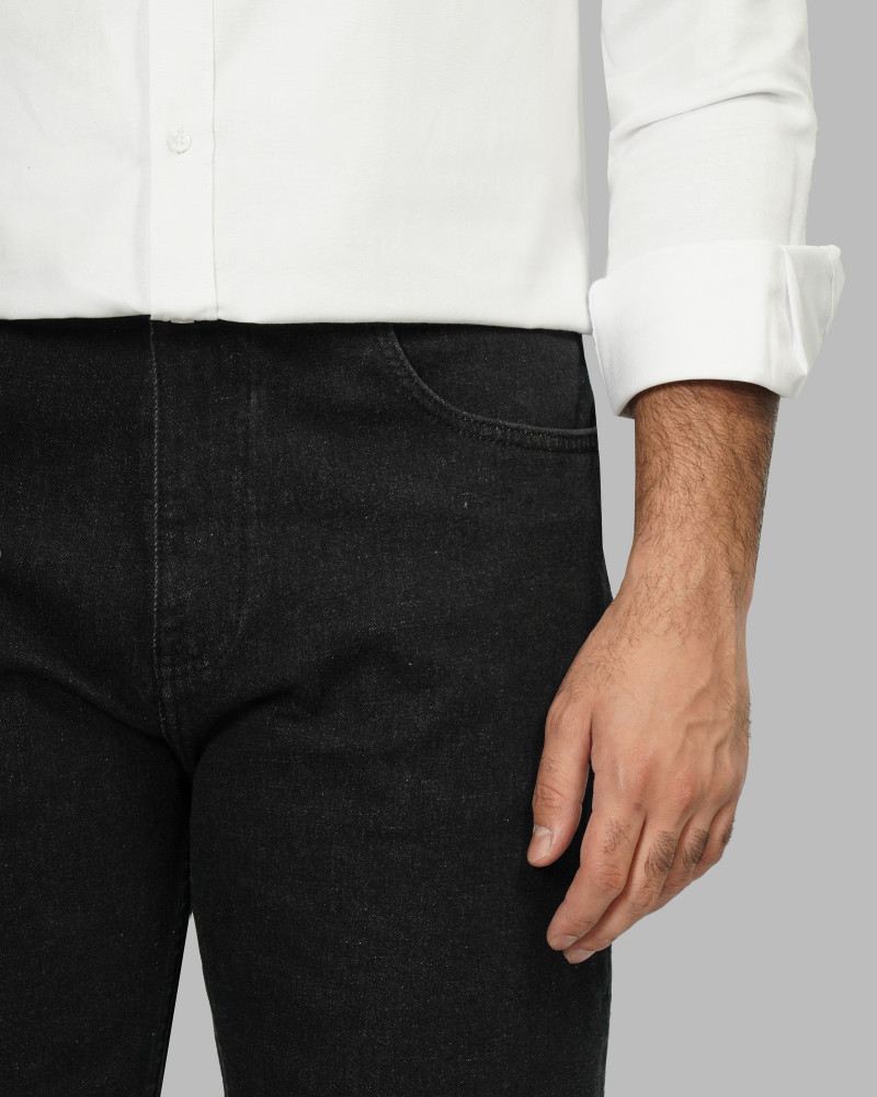 خرید و قیمت شلوار جین مینی (Mini) ساده مردانه مشکی 24224800