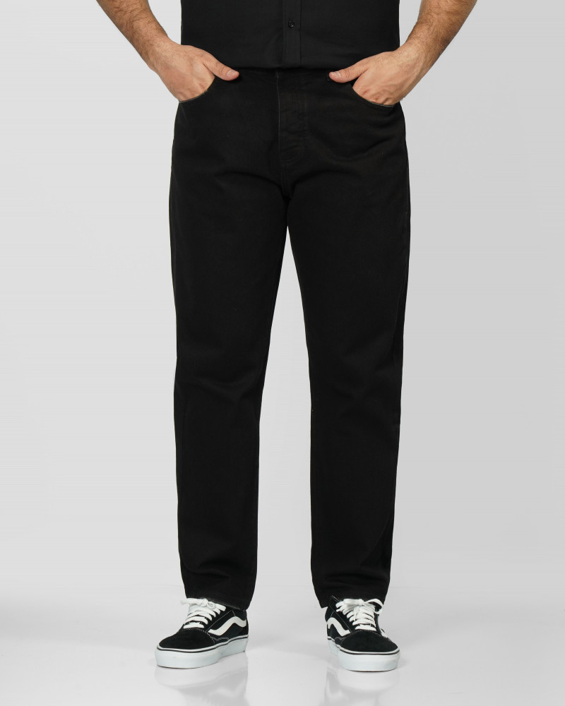 خرید و قیمت شلوار جین استریت استایل (Street Style) ساده مردانه مشکی 24224799