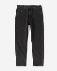 خرید و قیمت شلوار جین استریت فیت (Straight fit) ساده مردانه ذغالی 24224788