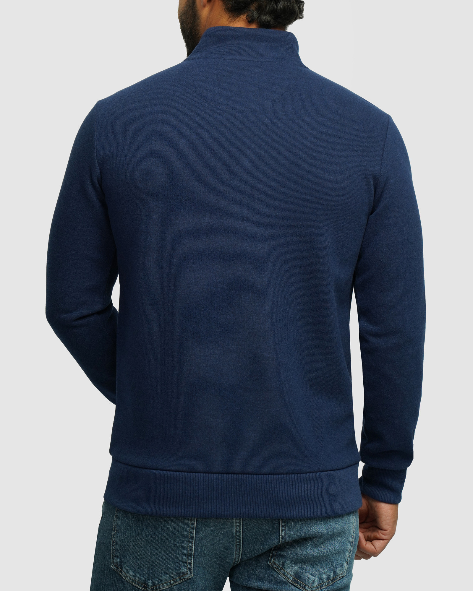 خرید و قیمت پلیور سلانیک نیم زیپ مردانه آبی نفتی 24241124