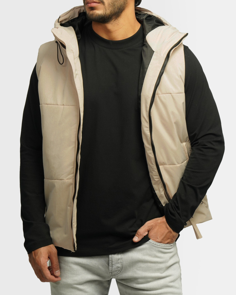 خرید و قیمت پافر مردانه کلاه دار کرم 24253172