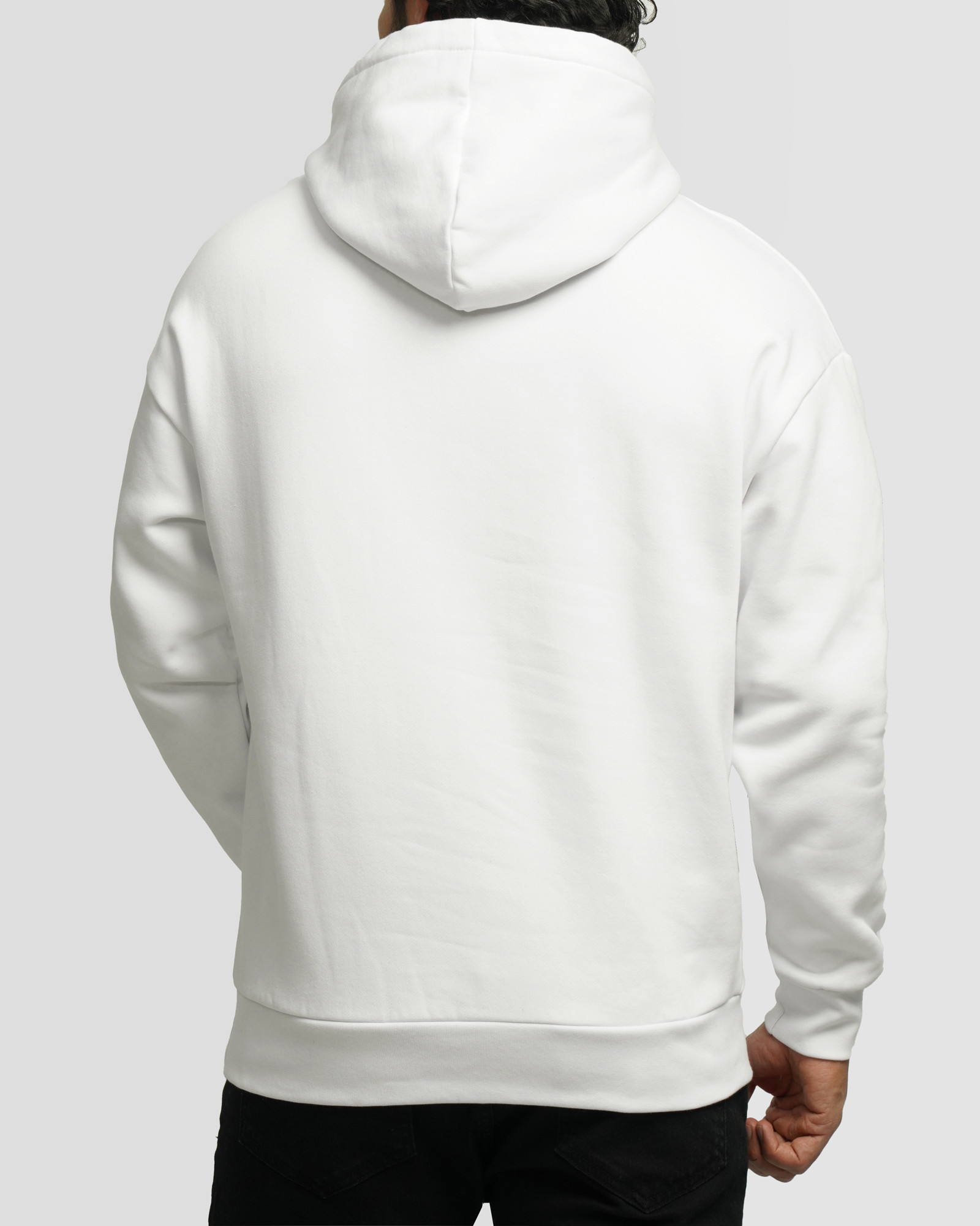 خرید و قیمت هودی کلاه دار ساده سفید 24371251