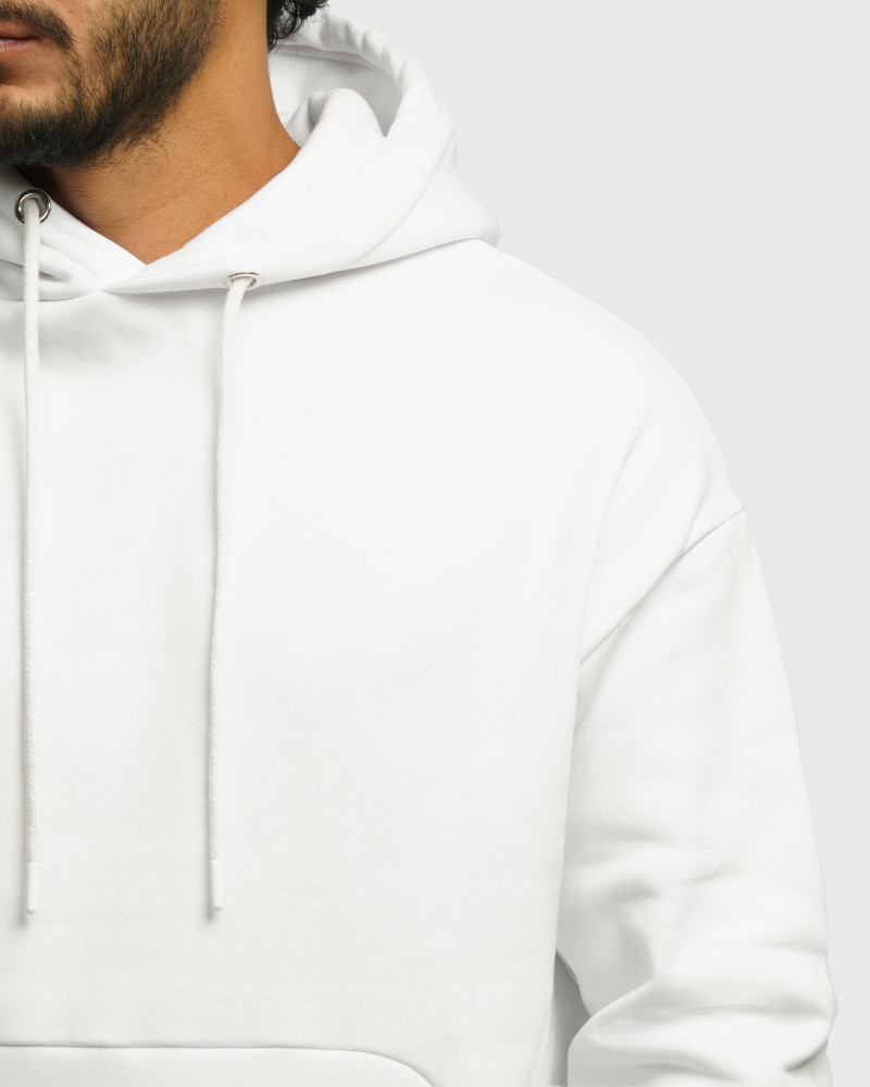 خرید و قیمت هودی کلاه دار ساده سفید 24371251