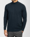 پلیور بافت مردانه آستین بلند یقه 5 سانت سرمه ای 22250101