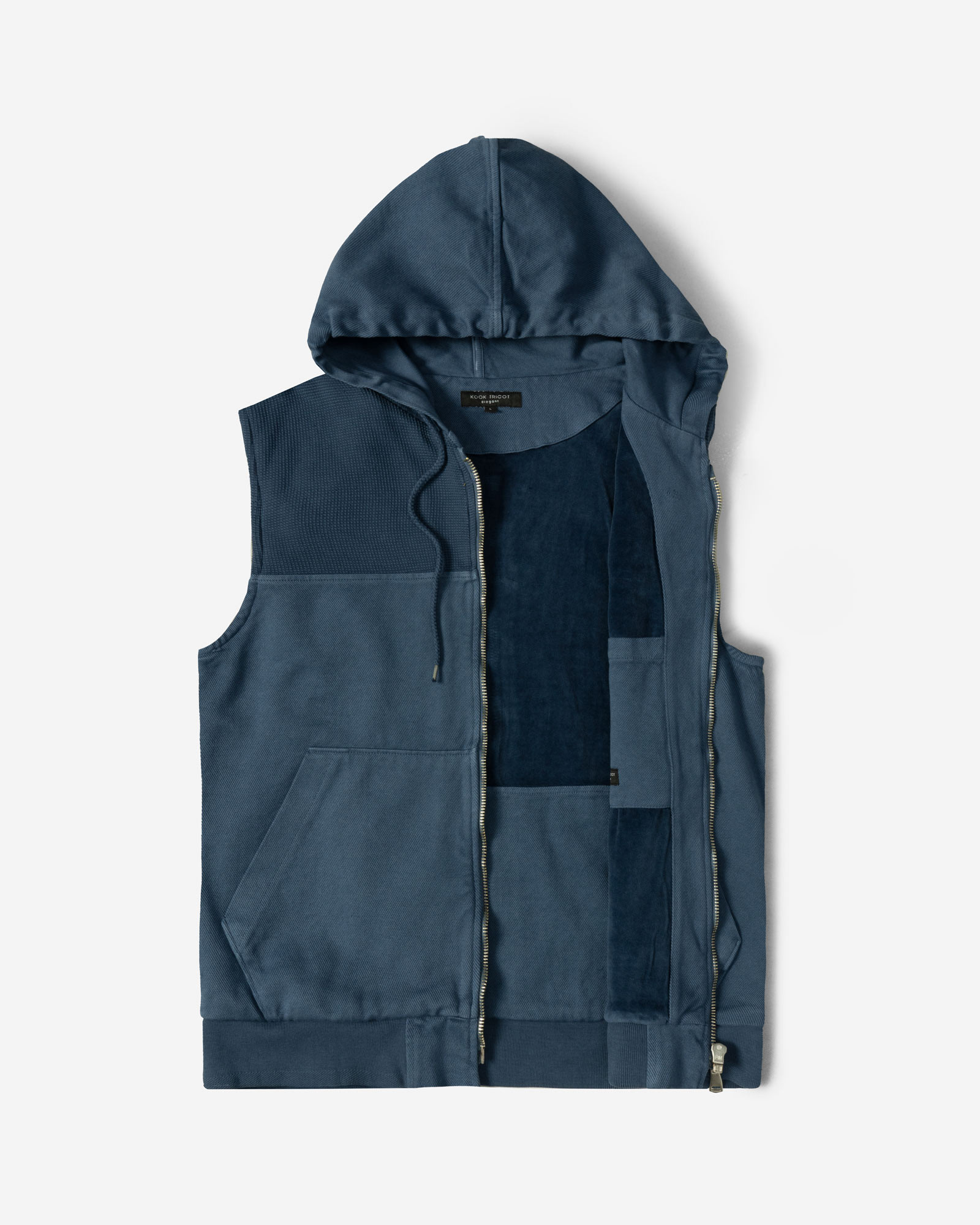 جلیقه کتان مردانه آبی 24314114