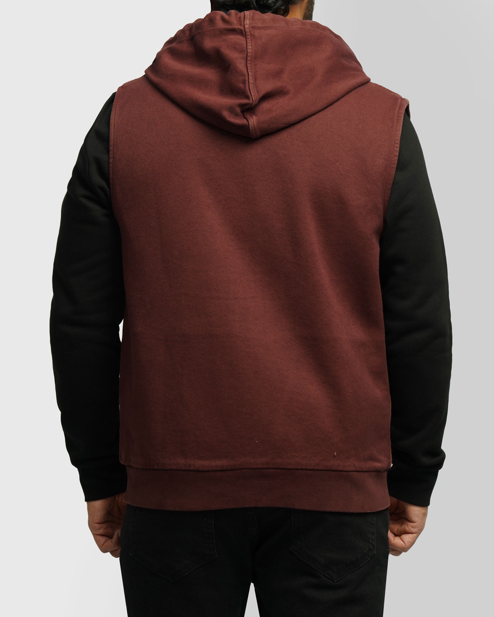 جلیقه کتان مردانه زرشکی 24314114