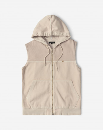 جلیقه کتان مردانه کرم روشن 24314114