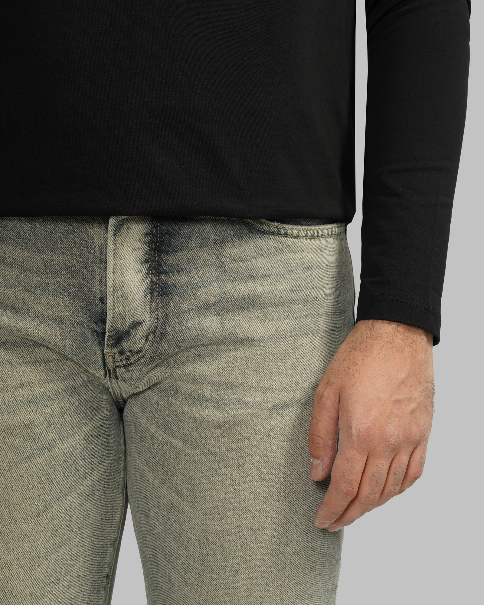 خرید و قیمت شلوار جین استریت استایل (Street Style) ساده مردانه آبی روشن 24324802