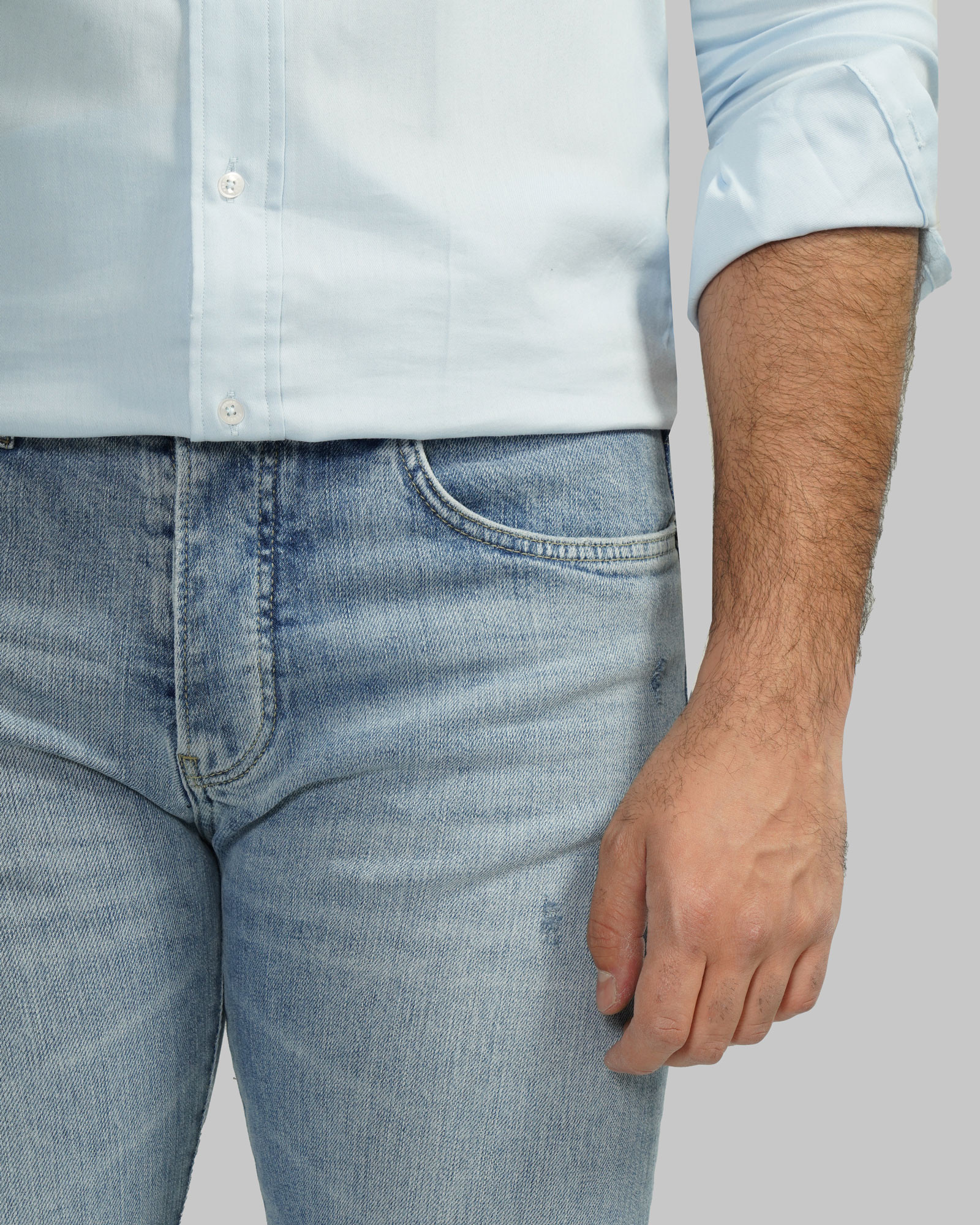 خرید و قیمت شلوار جین اسلیم زاپ دار مردانه آبی 24311448