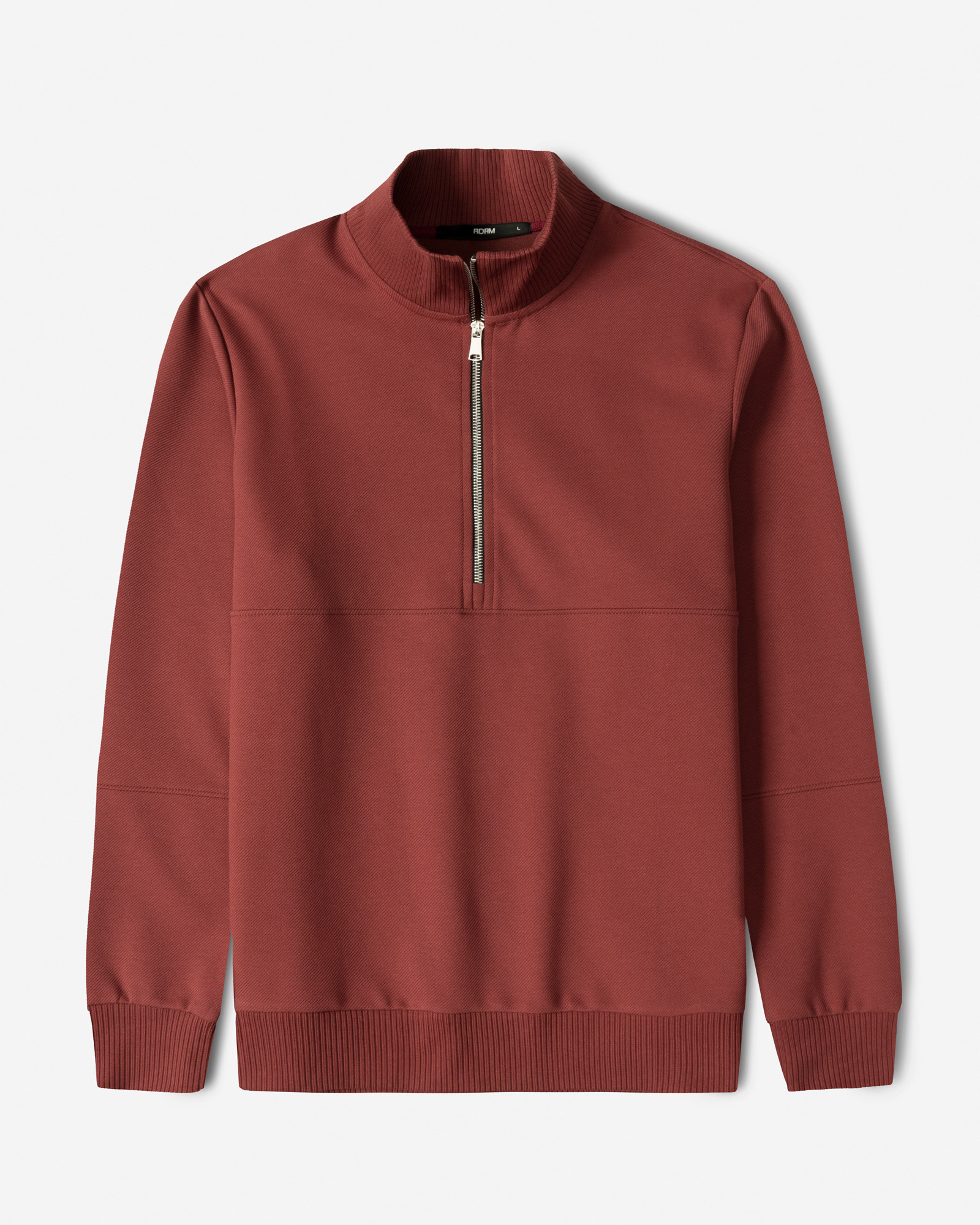 پلیور نیم زیپ مردانه زرشکی 24341129