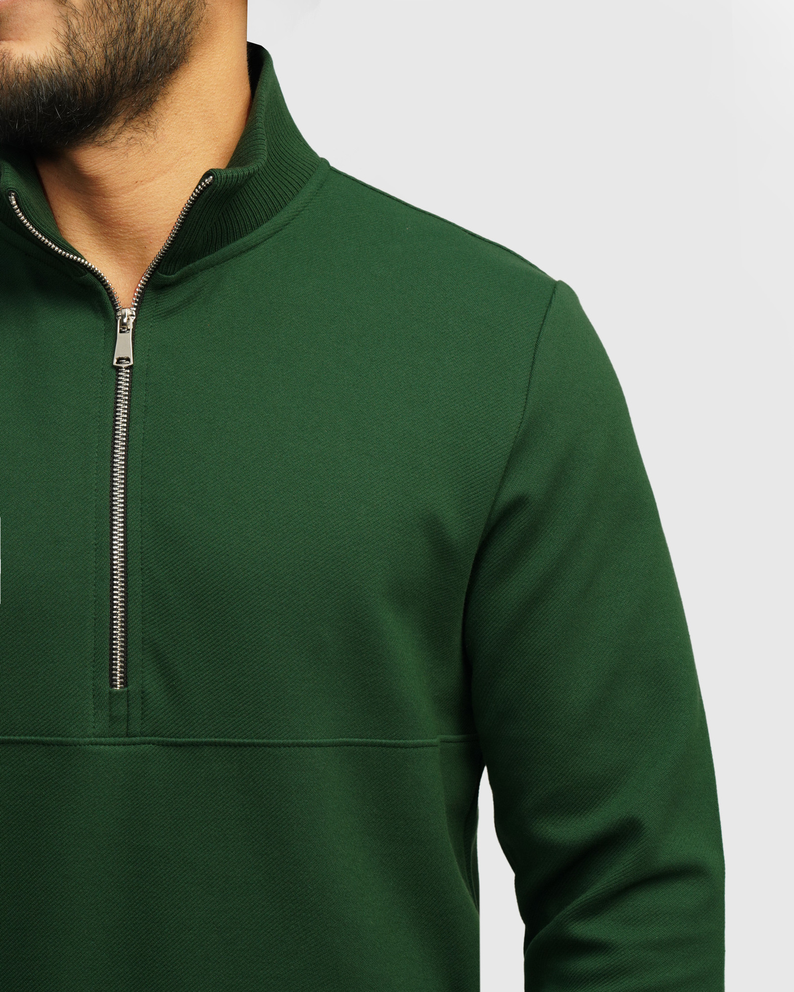پلیور نیم زیپ مردانه سبز 24341129