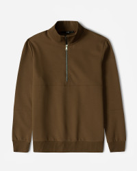 پلیور نیم زیپ مردانه قهوه ای 24341129