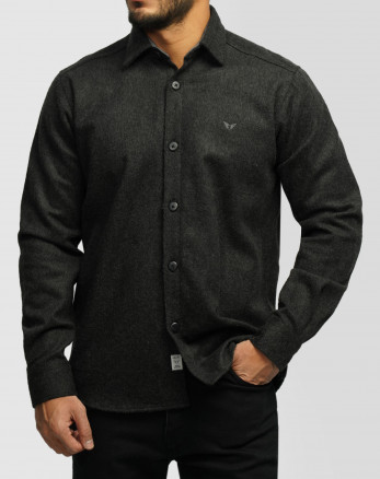 پیراهن ضخیم مردانه ذغالی 24352302