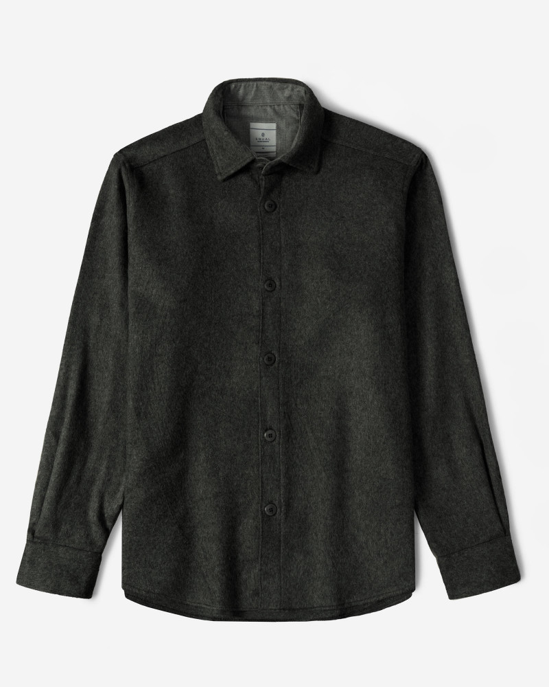 پیراهن ضخیم مردانه ذغالی 24352302