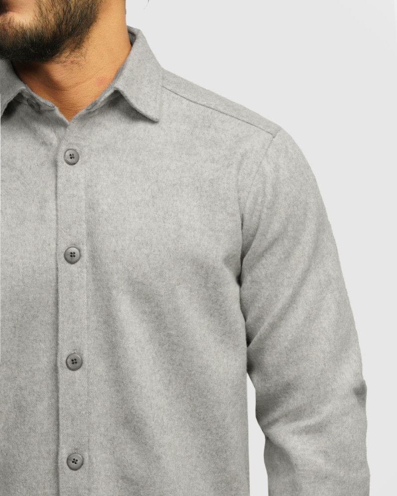 پیراهن ضخیم مردانه طوسی 24352302